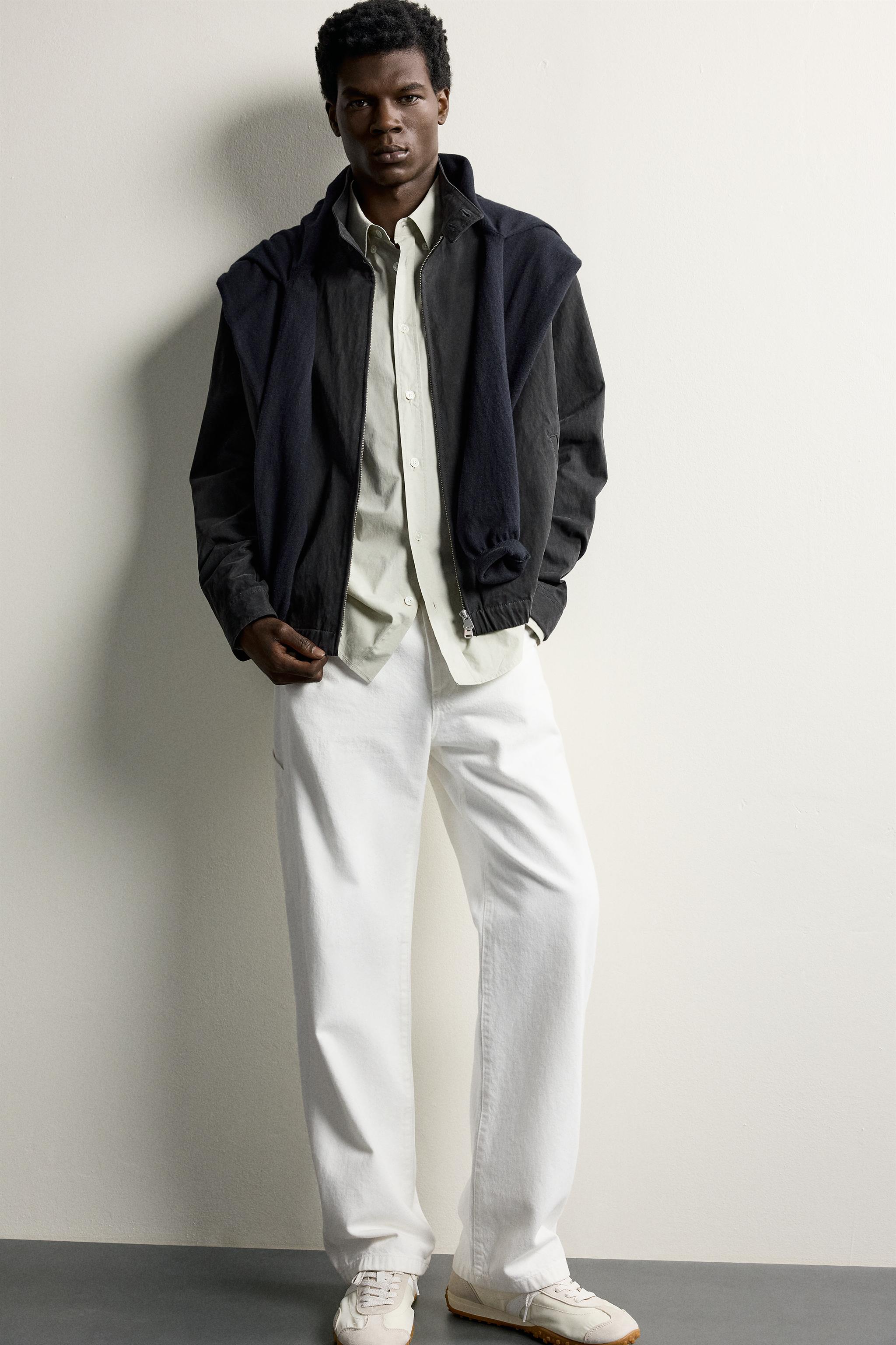 WASHED EFFECT REGULAR FIT JACKET